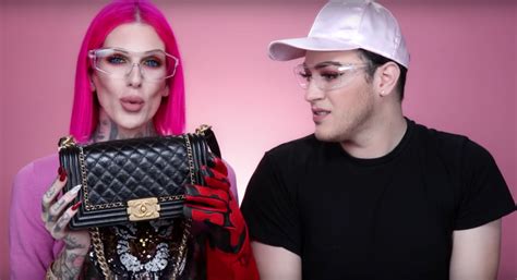 jeffree star cuts chanel bag comment from chanel|7 of Jeffree Star's most outrageous moments .